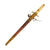 Original Japanese WWII M1883 Naval Officers Dirk with Brass Mounted Leather Scabbard Original Items