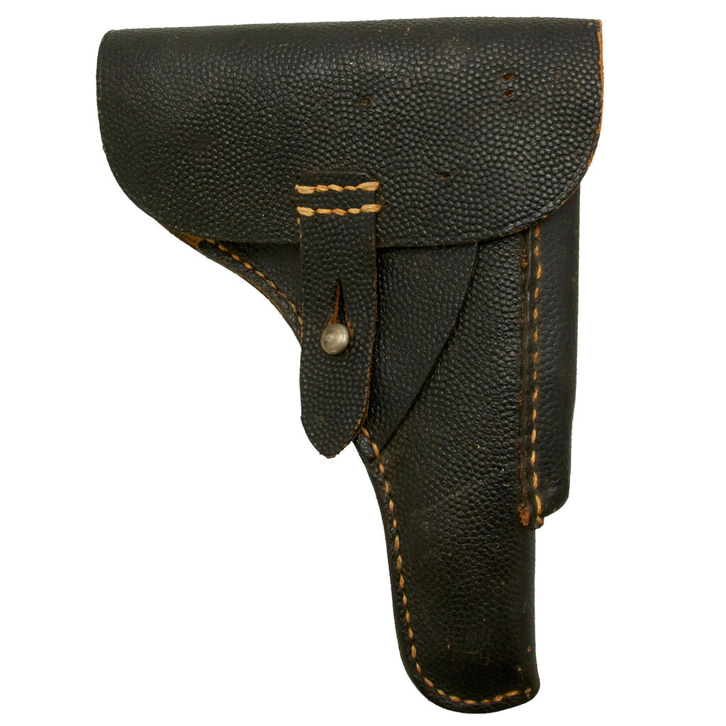 Original German WWII FN Model 1922 Black Pebble Grain Drop Holster Original Items