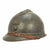 Original French WWI Model 1915 Adrian Helmet with RF Badge and 1st Model Liner - Horizon Blue Original Items