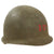 Original U.S. WWII Unit Marked 1943 M1 McCord Front Seam Fixed Bale Helmet With CAPAC Liner - First Sergeant, 17th Armored Engineer Battalion Original Items
