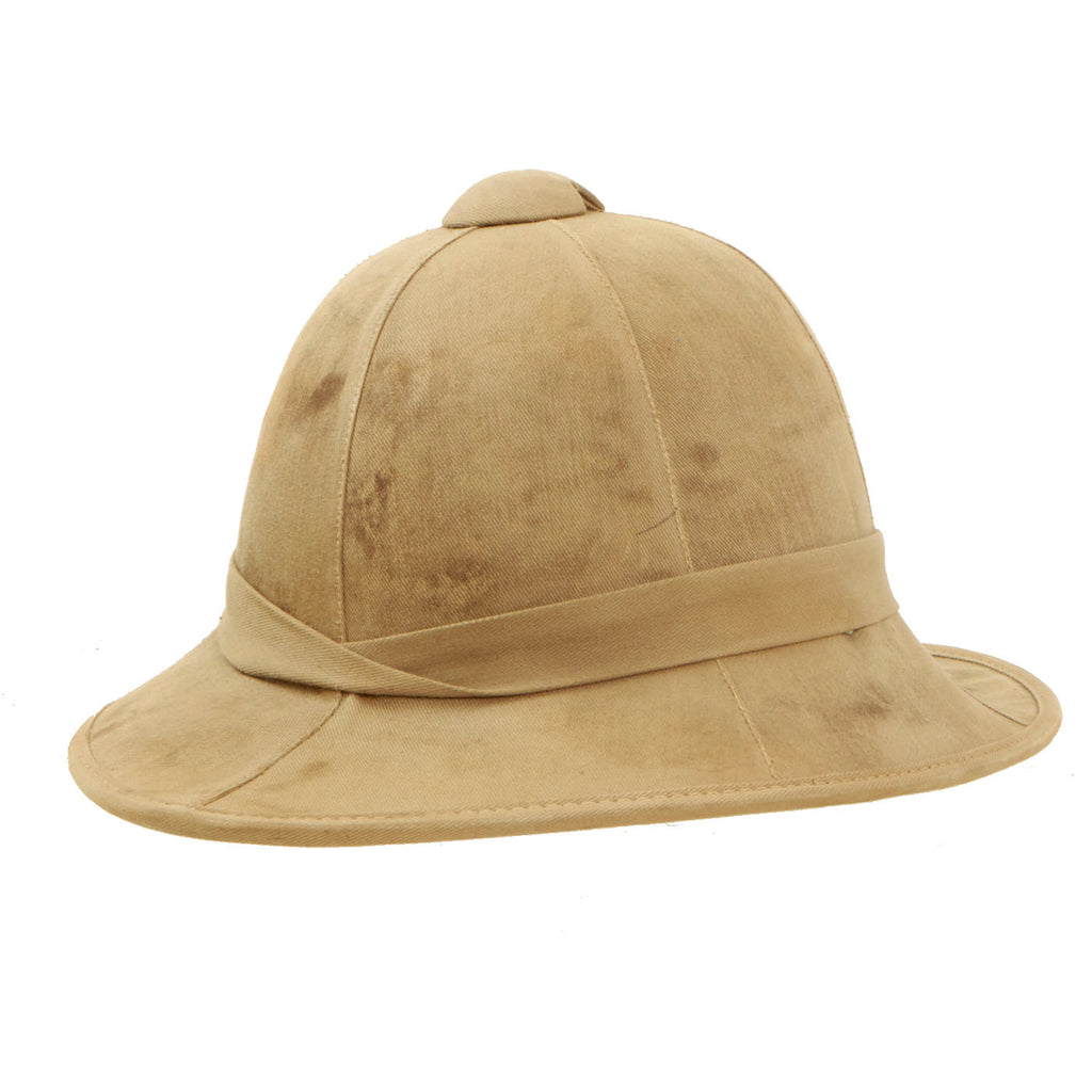 Original British WWII Wolseley Pattern Pith Sun Helmet BY Failsworth Hats Ltd - Dated 1942 Original Items
