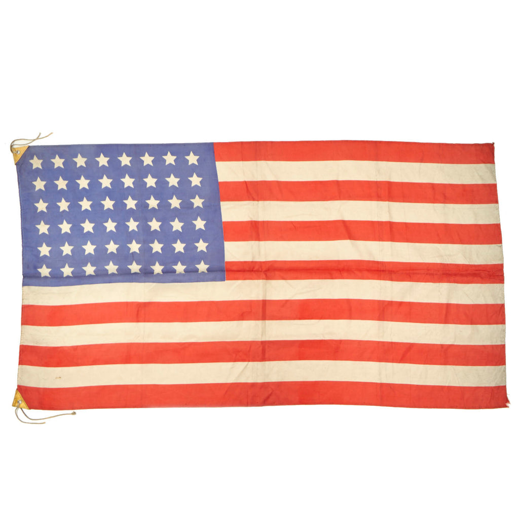 Original U.S. WWII Era Japanese Made 48 Star American Flag Occupation Era - 55”x 30” Original Items