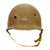 Original U.S. WWII Early 1942 Shot Through Front Seam Fixed Bale McCord M1 Helmet Shell Original Items