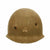 Original U.S. WWII Early 1942 Shot Through Front Seam Fixed Bale McCord M1 Helmet Shell Original Items