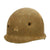 Original U.S. WWII Early 1942 Shot Through Front Seam Fixed Bale McCord M1 Helmet Shell Original Items