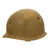 Original U.S. WWII Early 1942 Shot Through Front Seam Fixed Bale McCord M1 Helmet Shell Original Items