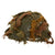 Original British - Canadian WWII MKII Paratrooper Helmet with Net and Scrim Original Items