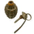 Original U.S. WWII Inert MkII Pineapple Fragmentation Grenade Original Items