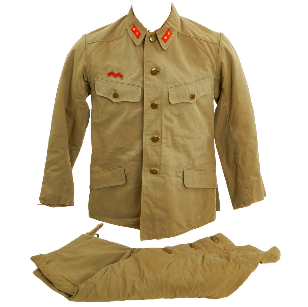 Original WWII Imperial Japanese Army Infantry Ittōhei Soldier First Class Uniform Set - Dated 1942 Original Items