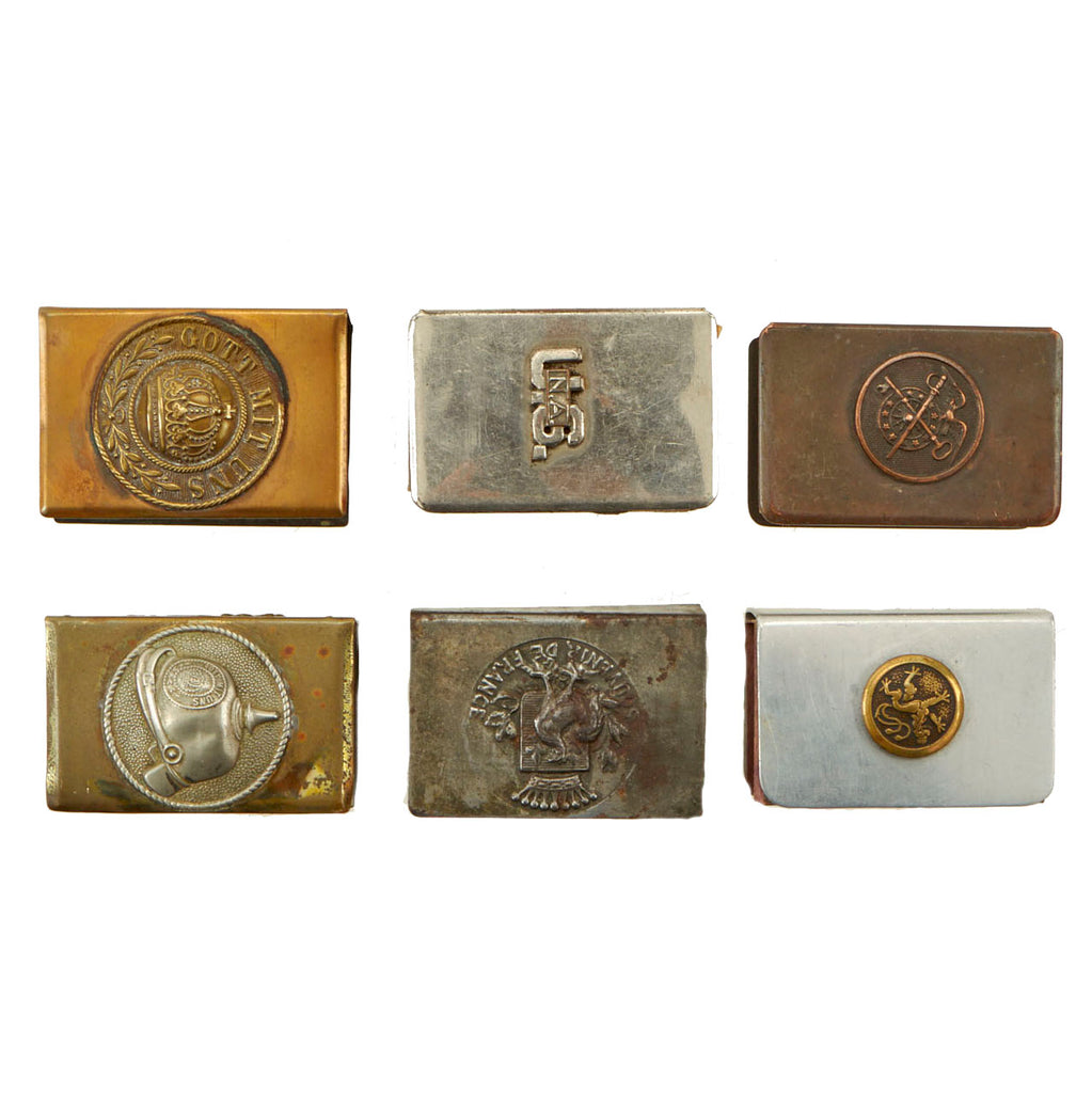 Original WWI Trench Art Match Safe Collection - German French U.S. Original Items