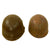 Original U.S. WWII M1 McCord Front Seam, Swivel Bale Helmet with Period Markings, Net and Firestone Liner Original Items