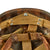Original U.S. WWII M1 McCord Front Seam, Swivel Bale Helmet with Period Markings, Net and Firestone Liner Original Items