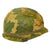 Original U.S. Vietnam Ingersoll M1 Helmet with USMC Camouflage Cover and 1972 Dated Liner Original Items