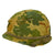Original U.S. Vietnam Ingersoll M1 Helmet with USMC Camouflage Cover and 1972 Dated Liner Original Items