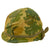 Original U.S. Vietnam Ingersoll M1 Helmet with USMC Camouflage Cover and 1972 Dated Liner Original Items