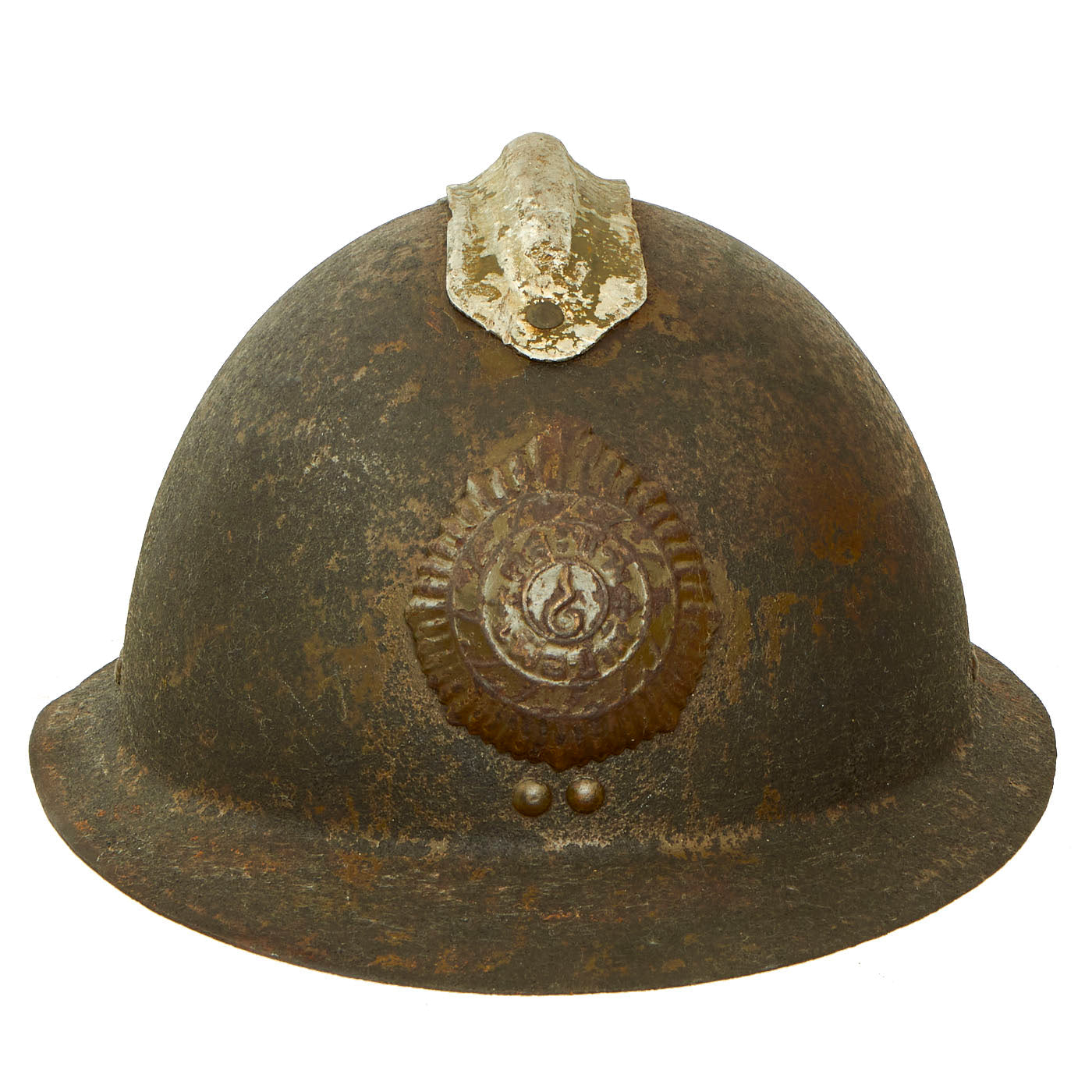 Original Thailand WWII French Model 1926 Adrian Helmet With Siam