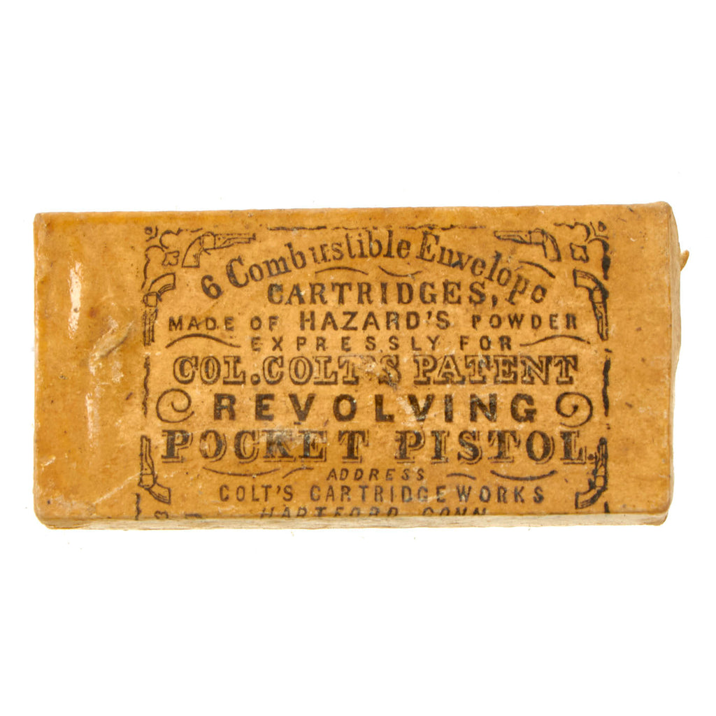 Original U.S. Civil War Set of Six .31cal Percussion Cartridges by Colt Cartridge Works in Sealed Package Original Items
