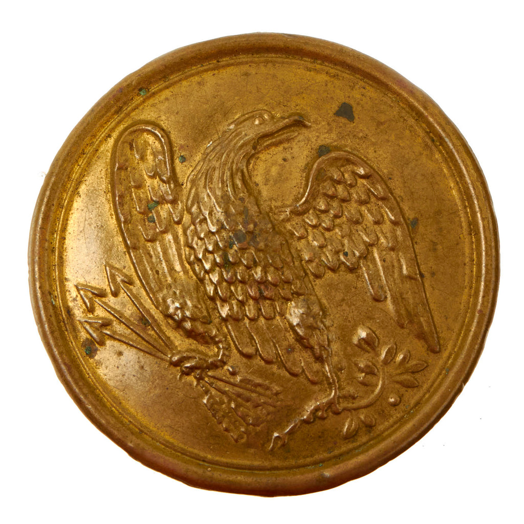 Original U.S. Civil War Cartridge Box Sling Eagle Breast Plate - Unissued Original Items
