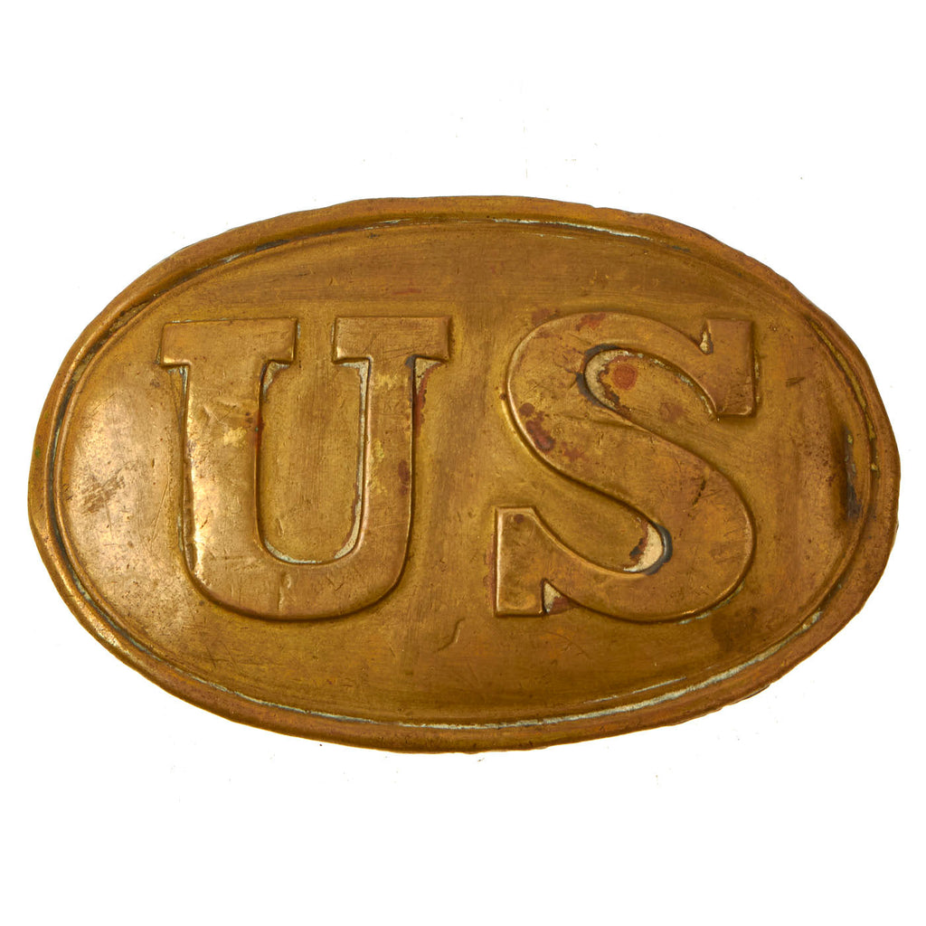 Original U.S. Civil War Federal Issue M-1839 Enlisted Belt Buckle - Non-Excavated Example Original Items