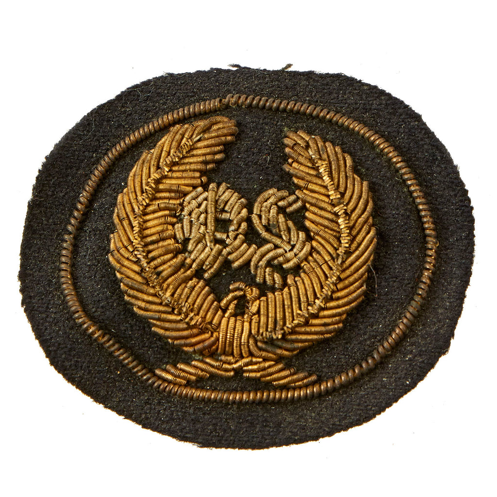 Original Civil War Union Officer’s Bullion Wreathed U.S. Cap/Hat Insignia Original Items
