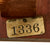 Original U.S. Civil War Battle of Gettysburg Culp’s Hill “War Log” Section With Bullet Embedded, Mounted on Early 20th Century Museum Tagged Base - 6 ¼” x 5 ½” Original Items