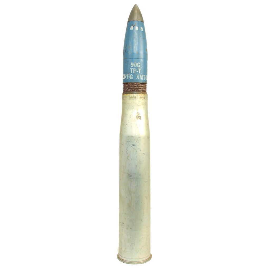 Original U.S. Cold War Era Inert 90mm M71 Training Practice Round - Dated 1957 Original Items