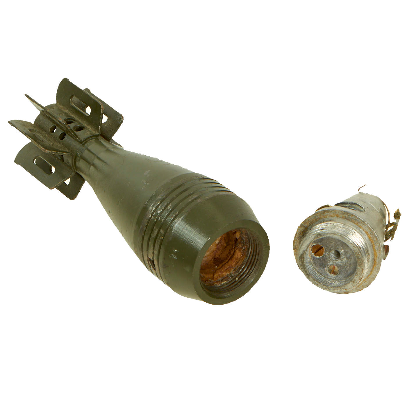 Original U.S. Vietnam War M49A2 60mm Deactivated Mortar Round dated 19 ...