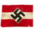 Original German WWII Service Worn HJ National Youth Organization Small Camp Flag - 22" x 31" Original Items
