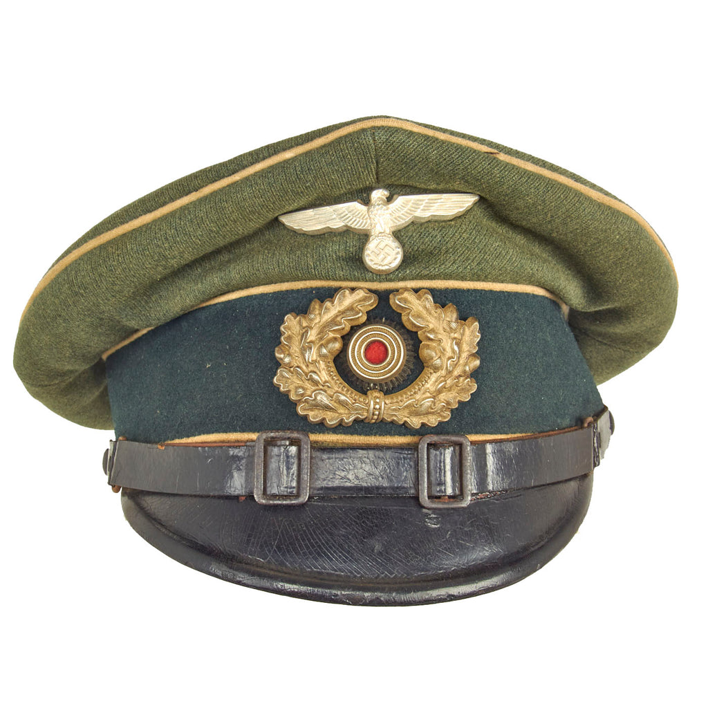 Original German WWII Wehrmacht Army Heer Infantry EM & NCO Schirmmütze Visor Cap Original Items