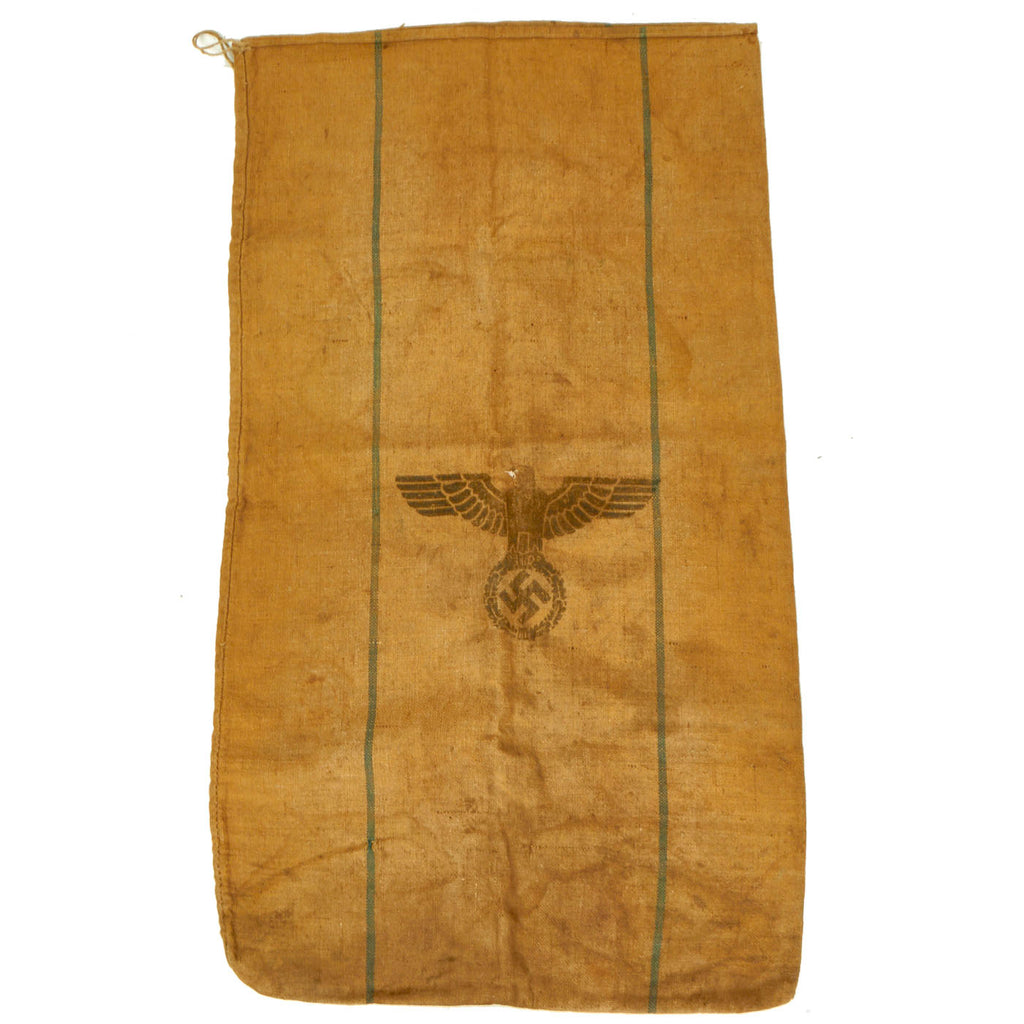 Original German WWII Heer Army 1937 Dated Heavy Burlap Ration Grain Sack - 49" x 27" Original Items