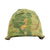Original U.S. Vietnam War Airborne M1-C Paratrooper Helmet with Original Decorated Reversible Camouflage Cover Original Items