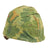 Original U.S. Vietnam War Airborne M1-C Paratrooper Helmet with Original Decorated Reversible Camouflage Cover Original Items