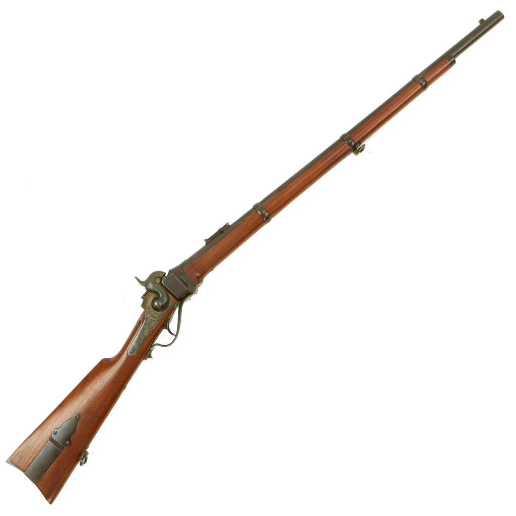 Original U.S. Civil War Sharps Vertical Breech New Model 1859 Military Rifle Smoothbored to 16 bore Shotgun - Serial 57154 Original Items