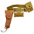 Original U.S. WWII Officer M1936 Pistol Belt, M1911 Holster, WWI Magazine Pouch & Carlisle First Aid Pouch WITH Bandage Original Items