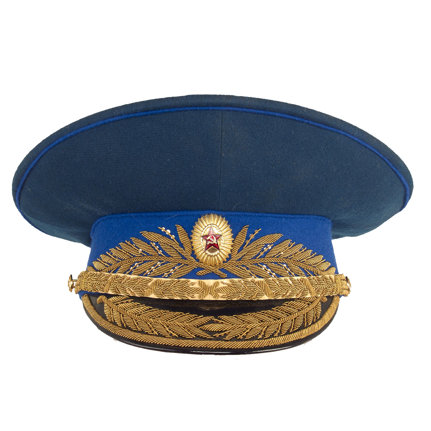 Original Soviet Cold War KGB General's Visor Hat Marked Mockba Size 60