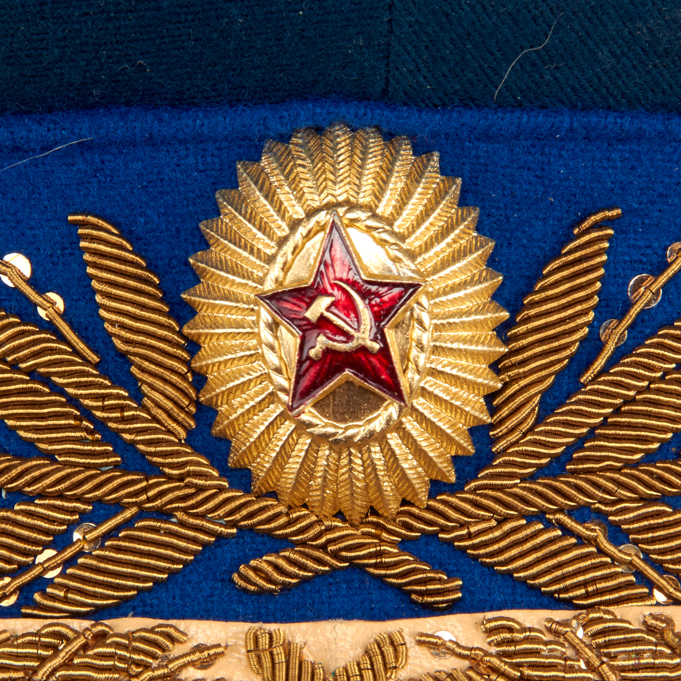 Original Soviet Cold War KGB General's Visor Hat - Marked Mockba - Siz ...