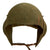 Original U.S. WWII USAAF Bomber Crew M5 Steel FLAK Helmet with Complete Liner and Chinstrap Original Items