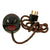 Original German WWII Panzer Armored Vehicle Headset with Throat Mic and Feind Hort Mit “The Enemy Is Listening” Microphone Original Items