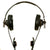Original German WWII Panzer Armored Vehicle Headset with Throat Mic and Feind Hort Mit “The Enemy Is Listening” Microphone Original Items