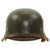 Original German WWII M42 Single Decal Luftwaffe Helmet with Liner & Chinstrap - ET64 Original Items