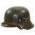 Original German WWII M42 Single Decal Luftwaffe Helmet with Liner & Chinstrap - ET64 Original Items