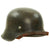 Original German WWII M42 Single Decal Luftwaffe Helmet with Liner & Chinstrap - ET64 Original Items