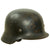 Original German WWII Luftwaffe M40 Single Decal Helmet with 56cm Liner & Damaged Chinstrap - ET64 Original Items