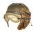 Original U.S. WWII M38 Tanker Helmet by Sears with Earphones and Polaroid Model 1016 Goggles Box Set Original Items