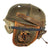 Original U.S. WWII M38 Tanker Helmet by Sears with Earphones and Polaroid Model 1016 Goggles Box Set Original Items