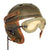 Original U.S. WWII M38 Tanker Helmet by Sears with Earphones and Polaroid Model 1016 Goggles Box Set Original Items