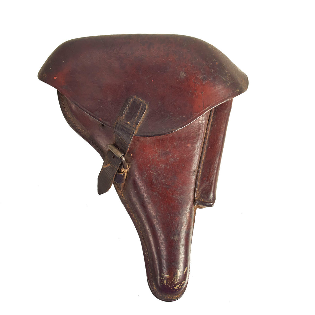 Original German WWI P08 Luger Brown Leather Holster by C. Holste & Co. of München - dated 1915 Original Items