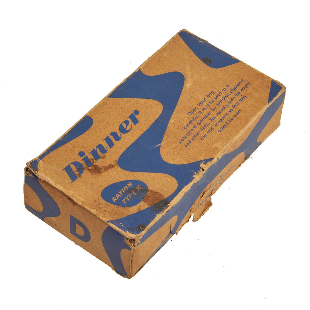 Original U.S. WWII K-Ration "Morale Series" Dinner Meal Unit by Patten Food Products - Sealed Original Items