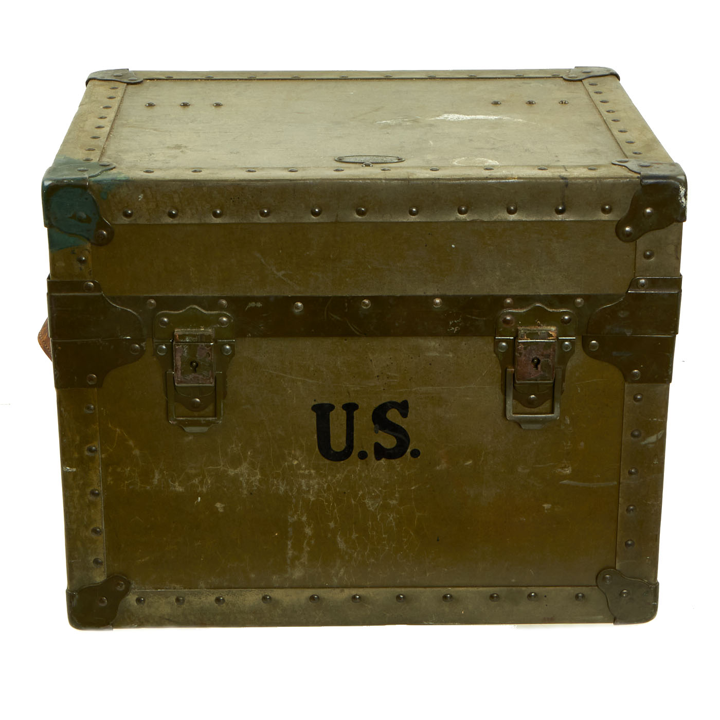 Original U.S. WWII USAAF Enameled Portable Mess Set in Transit