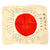 Original Japanese WWII Hand Painted Good Luck Flag with Many Signatures - 27" x 32" Original Items